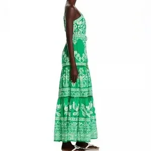 slim fit dress slacks Green Bright Yard Maxi Dress – FARM Rio main image 1
